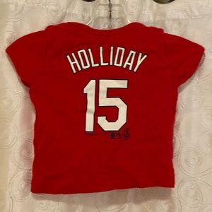 MLB St. Louis Cardinals Matt Holiday Jersey Shirt Size Kids 3/6 Months 🔥